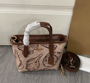 Coach brown tote bag